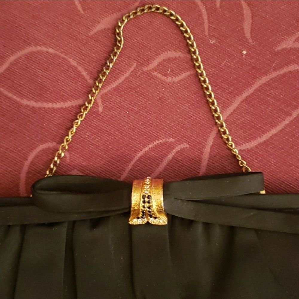 VNTG After Five Black Clutch Purse - Picture 2 of 10